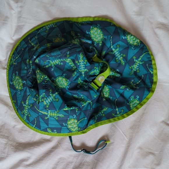 Kids Blue and Green Sun Hat - Picture 1 of 1